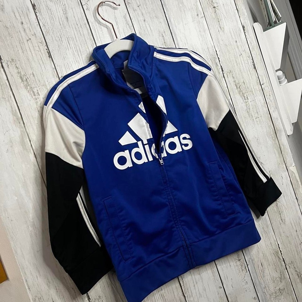 Adidas Color Block Zip Up Jacket for kids